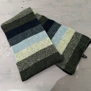 Gap Long Striped Wool Blend Scarf